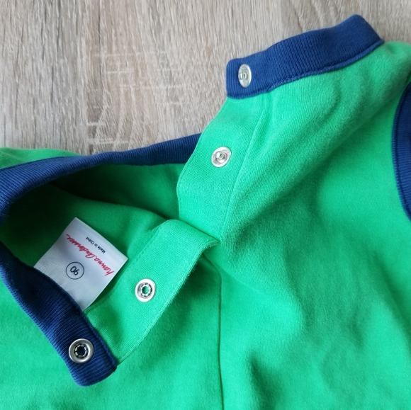 2009 vguc Hanna Andersson size 90 3T green lizard romper - Picture 7 of 12